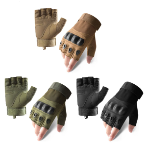 Shock Absorbing Biking Gloves With AntiSlip Grip Breathable Half Finger Design Cycling Gloves For Long Distances Biking