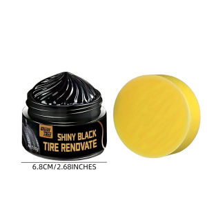 Professional Car Tire Shine Wax – 30-Day UV Protection & Waterproof Coating Restores Black Finish & Prevents Cracking