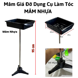 Mâm Giá đỡ khay đựng inox nhựa đựng thuốc nhuộm dụng cụ làm tóc chuyên dùng cho salong hair barber shop.