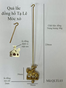 Quả lắc cho đồng hồ Tạ Lê 3 đầu móc thông dụng loại cao cấp