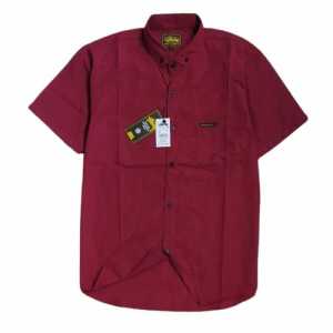 TERBARU Baju Kemeja Polos Pria Dewasa Lengan Pendek Bahan Katun Oxford Size M L XL