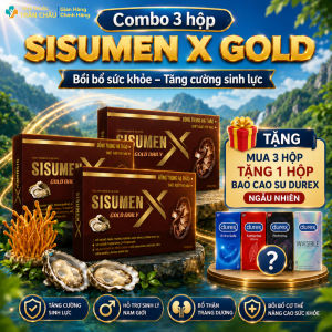 Sisumen Gold X 20 Viên - Hỗ Trợ Bổ Thận Tráng Dương Tăng Cường Sinh Lý Giảm Tiểu Đêm Hỏa Tốc HCM