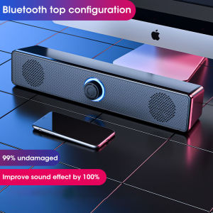 Niye PC Soundbar Wired and Wireless Bluetooth Speaker USB Powered Soundbar for TV Pc Laptop Gaming Home Theater Surround Audio System