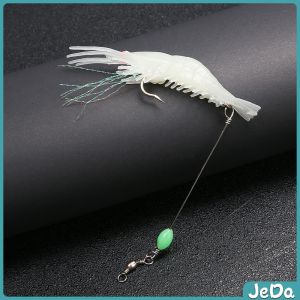 JeDa กุ้ง เหยื่อตกปลา เรืองแสง ซิลิโคน นุ่ม สําหรับตกปลา 8 ซม. / 5 กรัม Lures & Baits