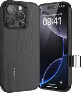 BENKS Montage ArmorPro Case for iPhone 16 Pro Max with Camera Control Button [Compatible with Magsafe] Military Grade Case Built with Dupont Kevlar 600D & 1500D Aramid Fiber