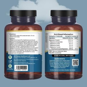 Prowise Magnesium Glycinate Complex 4 in 1 - 2000mg per serving Precise 400mg Elemental Magnesium dose Added Magnesi