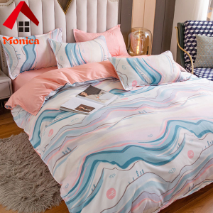 4 In 1 Cartoon Anime Bedding Sets Washable Bed Sheet Bed Cover Duvet Cover Comfortable Pillowcase Single Twin Queen King Size Bedsheet