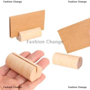 [COD] Fashion Change Business Card Holder Organizer Office Desk Display Stand Memo Counter Accessories Tabletop Shelf Home Wooden Card Holder Storage