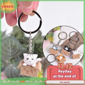 BAREN Phim Hoạt Hình Đáng Yêu Mèo Vòng Chìa Khóa Chuỗi Mặt Dây Chuyền Trang Trí Cho Túi Xe Keychain Quà Tặng