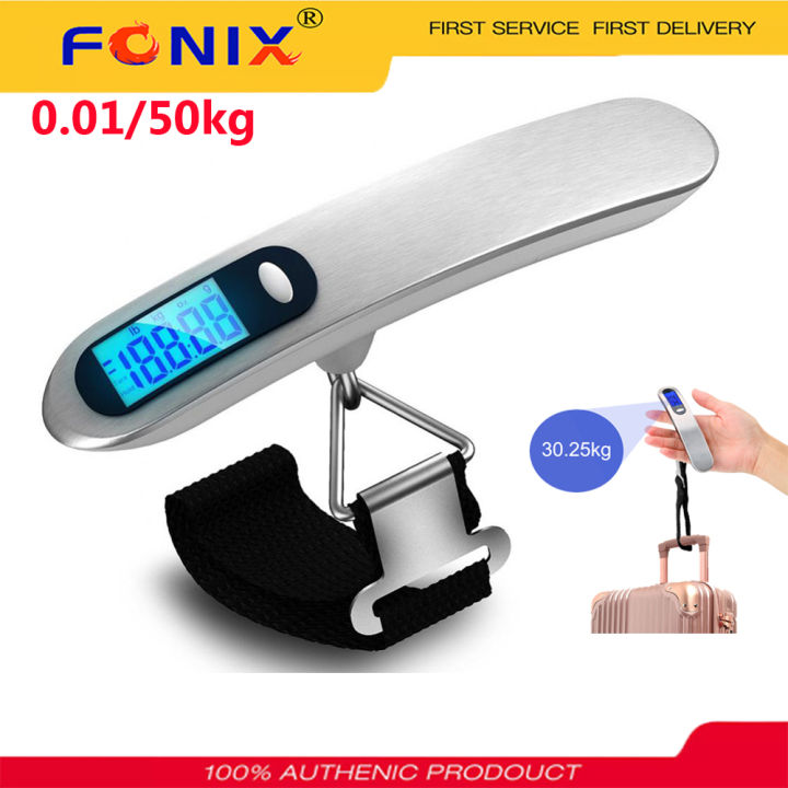 FONIX LCD Digital Luggage Scale 50kg Portable Electronic Scale
