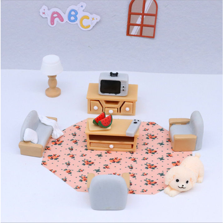Tiểu Cảnh/ Mô hình nhà búp bê vật dụng gia dụng trang trí nhà mô hình