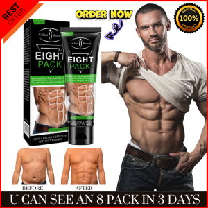 LEGIT!! AICHUN BEAUTY Eight Pack Abdominal Essential Oil Serum for Men Strong Waist abs cream abs slimming cream weight packs cream for men Muscle Stimulator  Fat Loss Remove Fat Eight Pack Toner Cream firm the skin Improve its metabolism MUSCLE GAIN