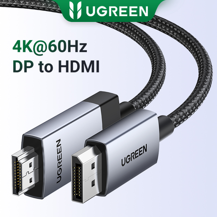 Ugreen Displayport Dp To Hdmi Cable 4k 60hz Uni Directional Support 3d