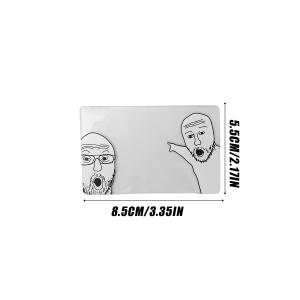 Meme Abstract Fun Acrylic Bookmark Transparent Card Photography Prop Travel Check In Collection Commemorative Gift Homemade Card