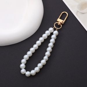 MINIFELE 262 Pearl Pearl Keychain Bead Luxury Phone Strap Trendy Keyring Bags Accessories