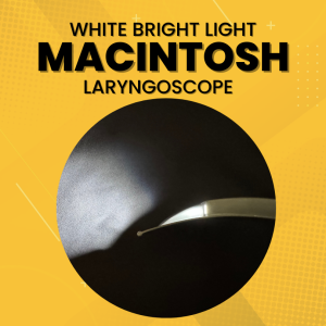 Macintosh regular laryngoscope blade fiber optic green coded cold light sold by piece not in set