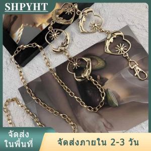 [COD] SHPYHT Ship within 24 hours ฮาราจูกุพังก์ดวงจันทร์เข็มขัดโลหะผู้หญิงวินเทจโกธิคมูนจันทร์ดวงอาทิตย์เข็มขัดจี้เข็มขัดผู้หญิง