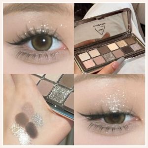 12 Colors Eye Shadow Palette Dark Y2K Vintage Tone Smoky Makeup Nude Eye Shadow Palette Make Up Set
