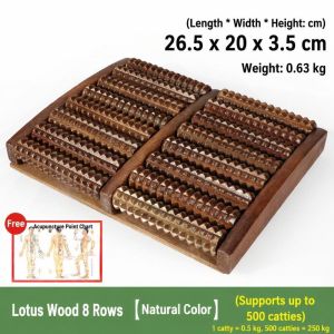 Wooden Roller Solid Wood Foot Leg Massager Foot Rubbing Ease Fatigue Boost Blood Circulation