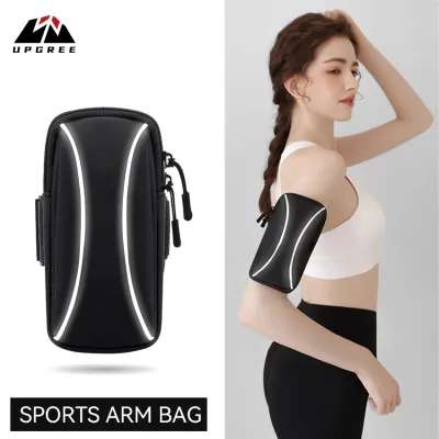UPGREE Sports Armbands Wrist Bag Fitness Reflective Arm Bag Pouch Bag Sport Bag Running Arm Bag Waterproof Mobile Phone Bag for Outdoor Sport Exercise Workout Running