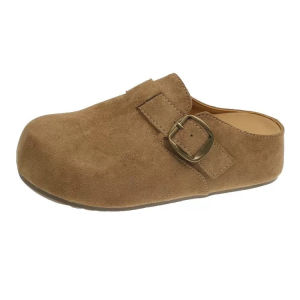 Free Shipping Casual Style Height-Increasing Slip-On Sandals For Women 2026 Spring/Summer New Collection With A Buckle And Thick Sole