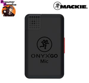 Mackie OnyxGO Mic Clip-On Wireless Bluetooth Microphone with Companion App for streaming podcasting & interviews
