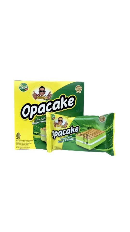 Opacake Chocolate/Pandan - 1 box (10pcs x 30g) | Lazada Singapore