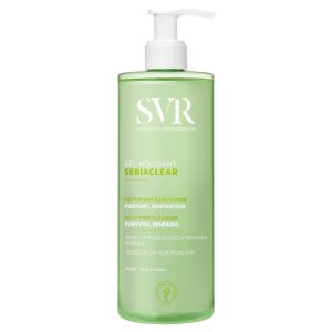 SVR - Sebiaclear Foaming Gel - Face & Body Cleanser with PHA - For Teenagers to Adults Combination Oily or Acne-prone and Sensitive Skin - Gently Cleanses and Unclogs Pores - 13.5 fl.oz