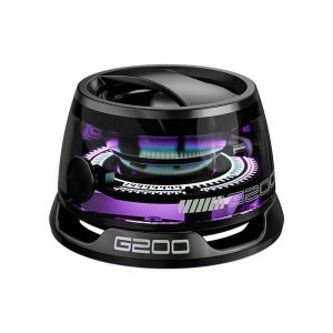 G200 Mini Magnetic Wireless Bluetooth Speaker 5.3 Version Stereo Bass Sound Ultra Portable RGB LED Light Multifunctional Phone Stand Design Handsfree Call Outdoor Home Office Entertainment Portable Audio Speaker