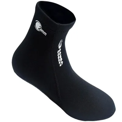 Lakexus Neoprene Diving Socks Anti-Slip Warm Wetsuit Socks for Men Women 2MM Flexible Surfing Booties for Swimming Water Sports Black
