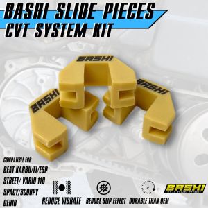 BASHI SLIDE PIECE SLIDER CVT TEFLON HONDA BEAT KARBU FI ESP STREET UNION SPACY SCOOPY GENIO UNION VARIO 110