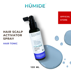 HUMID Hair Scalp Activator Spray 120ml - Hair Tonic & Dry Head - Stimulates Hair Growth & Repairs Head Damage - Haircare Without Alcohol Parabens and Silicones