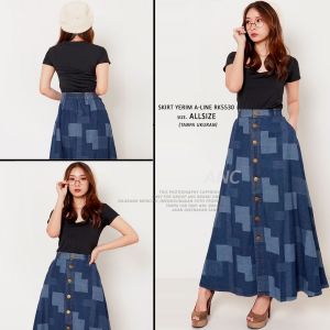 Rok Jeans Boyfriend Jeans Wanita - Skirt Jeans Wanita BF Jeans Recommended Kekinian - Jaket Jeans Premium Denim Wanita