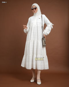 NMR Midi Dress Katun Bordir Vol 2500-1