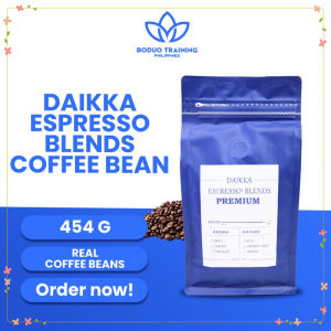 Daikka Espresso Blend dark roast coffee beans 454g - Coffee Italian (Best Seller)