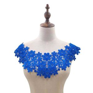 FUNG Fabric DIY Floral Sewing Supplies Craft Embroidered Applique Lace Fabric Lace Collar Neckline