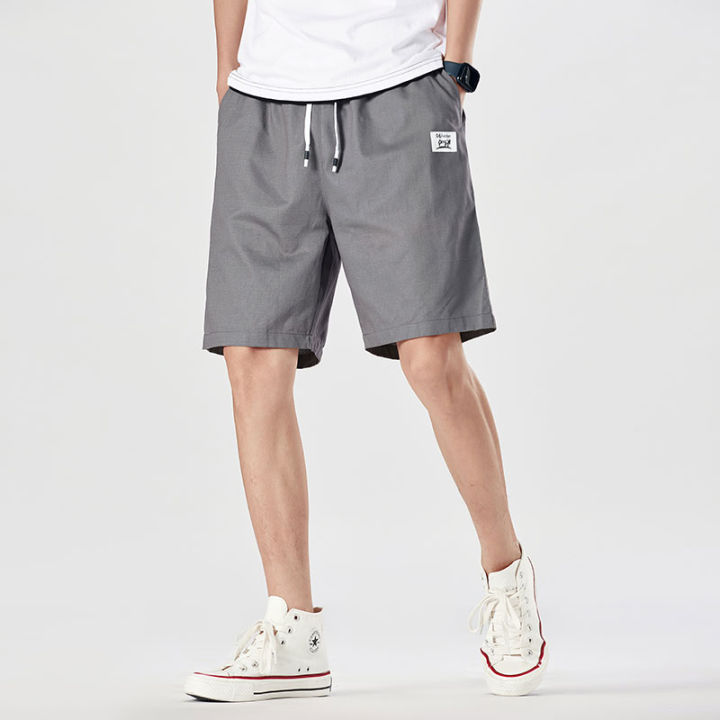 Men Shorts Summer Short Pants Korean Half Pants with Back Pocket Seluar