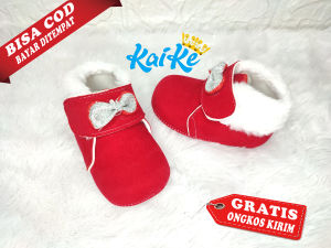 Kaike Gratis Kaos Kaki Sepatu Bayi Perempuan Prewalker 6 Sampai 12 Bulan Usia 1 Tahun Lucu Casual Berkualitas Garansi KIK 002