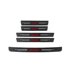 Carbon Fiber Look Car Door Trunk Strip Decal – Self-Adhesive Anti-Scratch Vinyl Sticker Universal Fit – For Isuzu D-MAX WFR VAN NFR ATV TROOPER