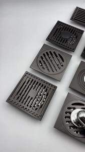 SXH304 Stainless steel odor-proof concealed floor drain gray with a full copper drain core suitable for bathrooms shower rooms and washing machines