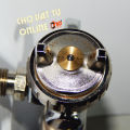 Súng phun sơn W101 (copy) chuyên phun sơn màu xe máy, Nắp chụp béc H4 8 lỗ xé sơn, béc phun 1.3mm. 