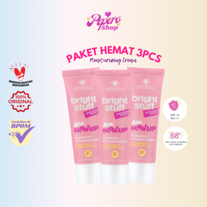 [PAKET 3PCS] EMINA Bright Stuff Moisturizing Cream 20ml