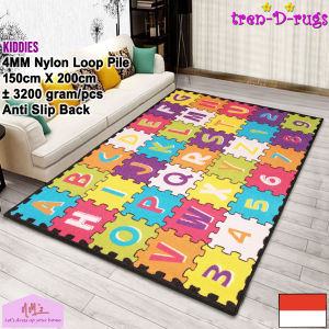 Tren-D-rugs Karpet anak anak rainbow kids kidz permadani bulu alas lantai kamar tidur ruang tamu halus anti slip murah 150 cm x 200 cm - NMs