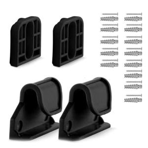 1 Set Baby Gate Replacement Component Wall Mounting Base Board with Hook Screws for Enhancing Child And Pet Safety