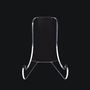 OKDEALS01 Clear Flat Plate Stand Acrylic 60-Degree Angle Book Stand Easel Stand Multipurpose Display Easel Stand Picture Frame