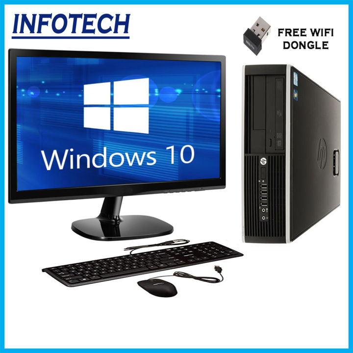 Full Set complete desktop pc set Hp ( intel core i5 , 8gb ram , 512gb