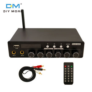 diymore DC 12-24V ZK-A1200 High-End Practical Home Theater Ktv BT Amplifier Tpa3116D2 Amplifier Chip Rated Power 200W