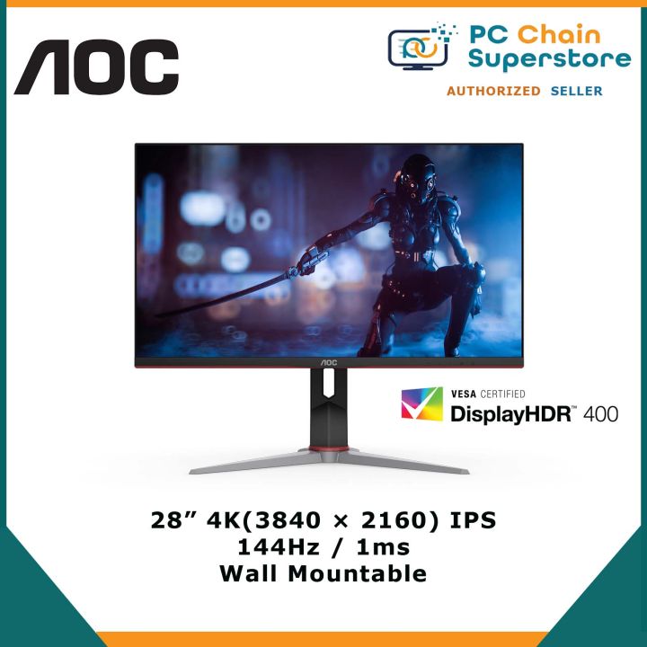 AOC AGON U28G2X 4K Gaming Monitor 28\