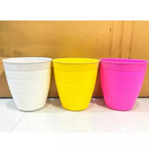 POT BUNGA TANAMAN TAWON WARNA -  POT PUTIH 18 INCH - WARNA BERKUALITAS KUAT TEBAL KOKOH