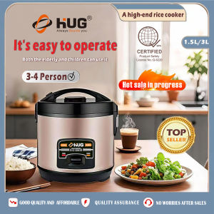 HUG Home High End Mini Rice Cooker Standard 1.5L- 3L Capacity Multi-Functional Household Kitchenware